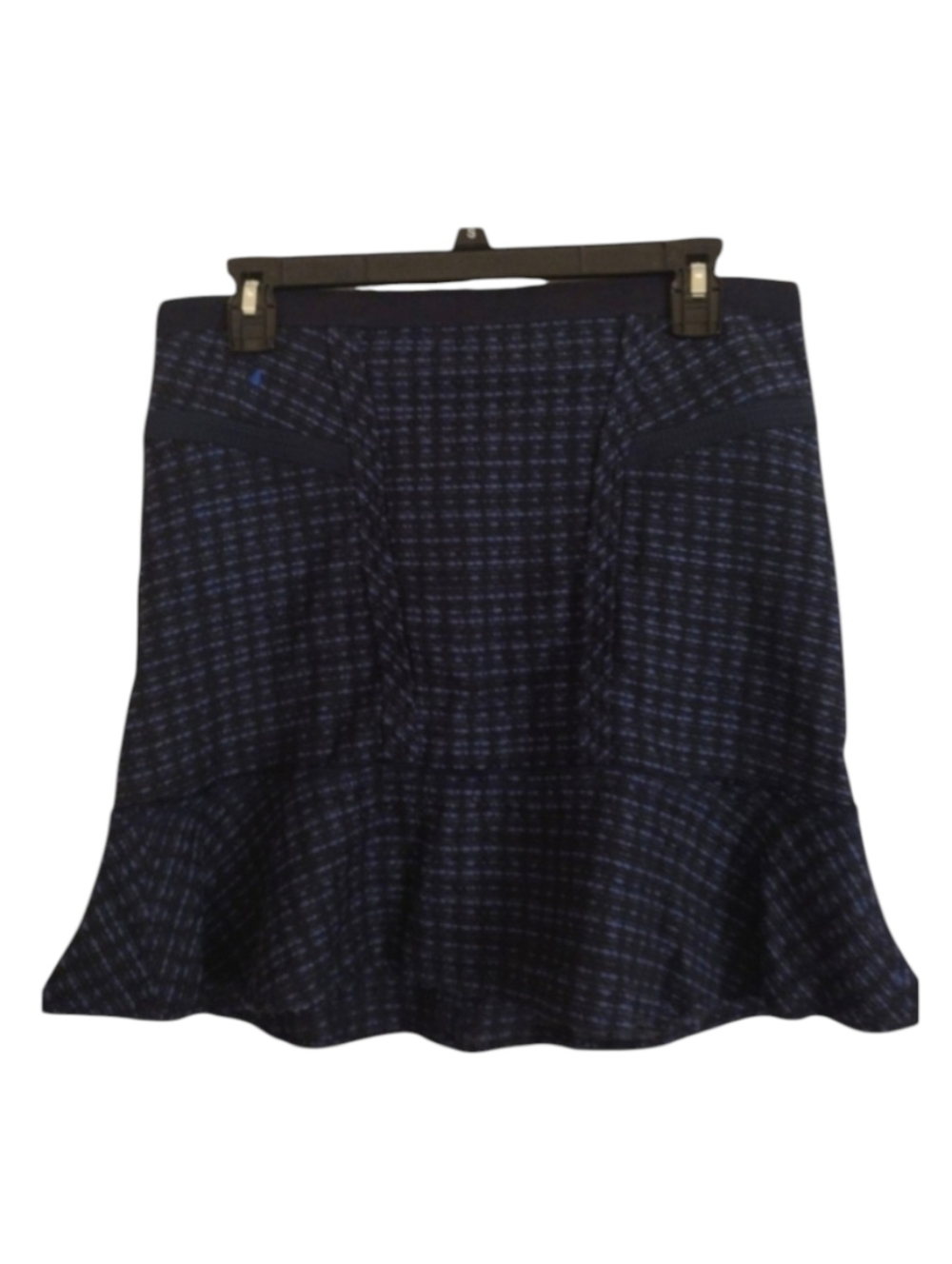 Marc By Marc Jacobs Navy Black Tweed Flutter Miniskirt Size 6